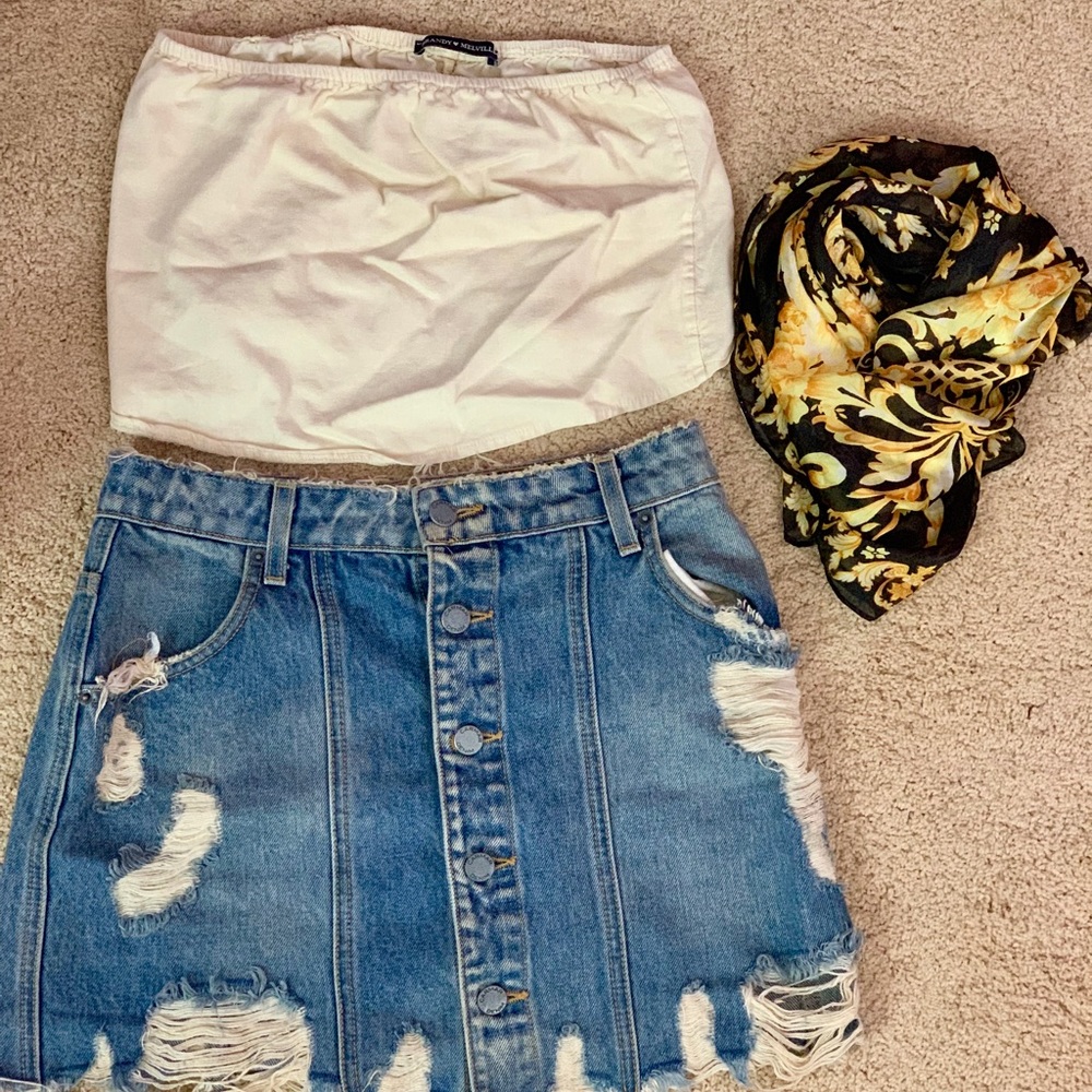Brandy Melville strapless tube top
